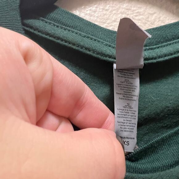 Oregon Trail Adventure Game Funny Graphic T-Shirt Short Sleeve Size XS Green - Picture 4 of 5